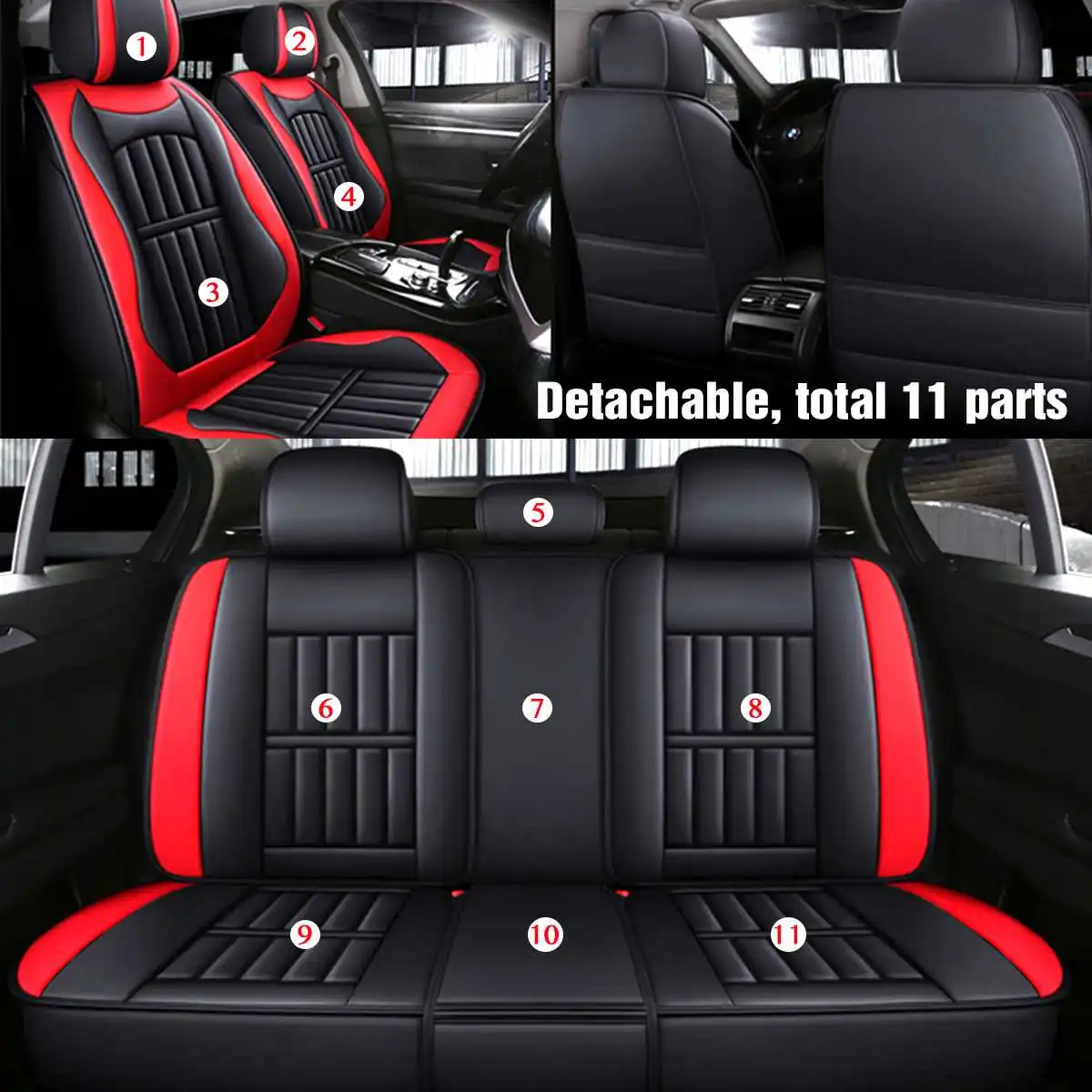 PU Leather Car Seat Cover Cushion for BMW f10 E46 g30 for Ford Golf 4 for VW/passat B5 B8 golf 5 for peugeot 206 307 407 308