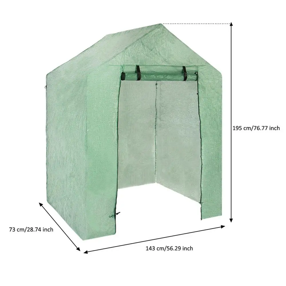 1pcs PVC Garden Walk-in Greenhouse Plant Cover High-quality PVC Gardening Greenhouse Inner Accessories Without Iron Frame