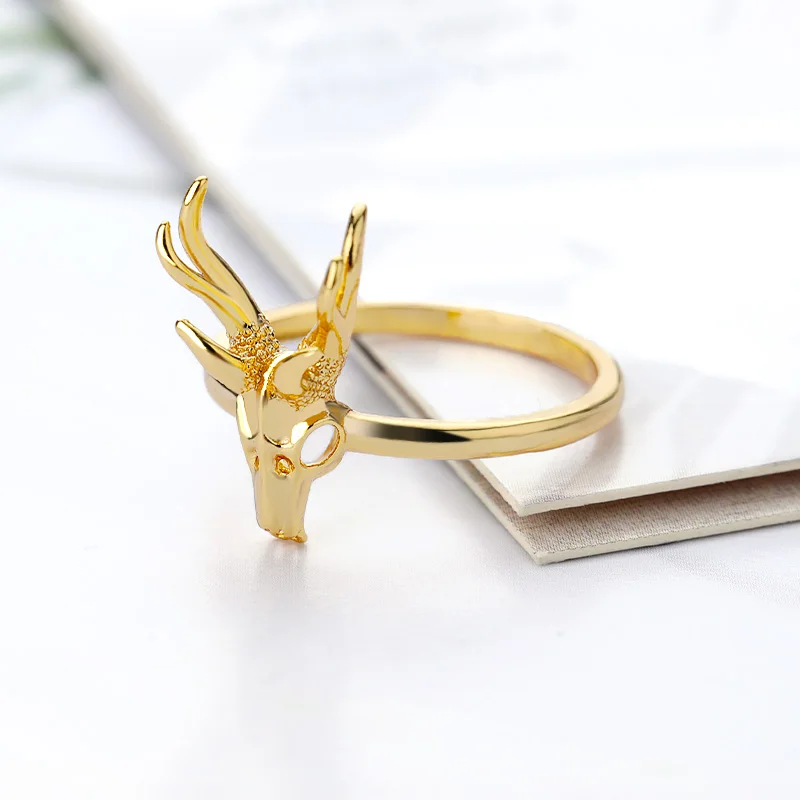 Vintage Punk Skeleton Skulls Rings for Women Man HipHop Jewelry Stainless Steel Satan Devil Finger Accessories Gifts For Friend