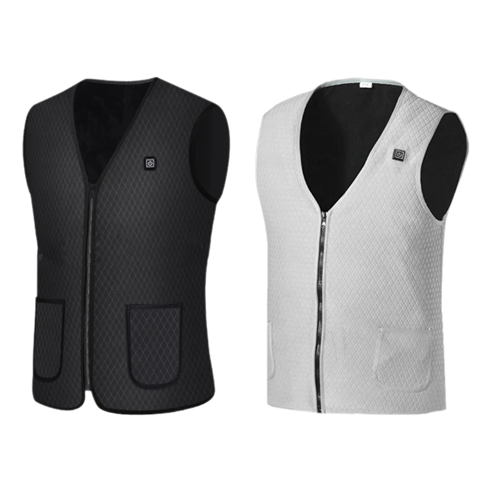Winter USB Heated Vest 3-speed Adjustable Temperature Self-heating Vest Washable Sleeveless Heating Jacket for Outdoor Sport