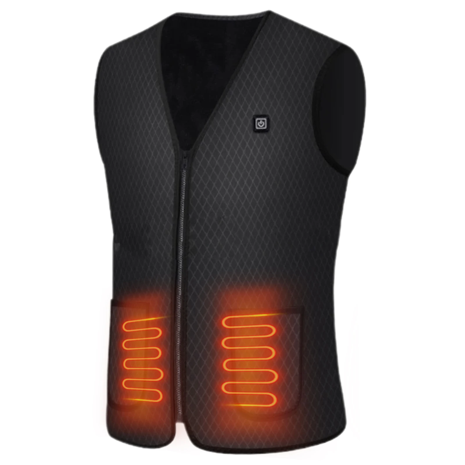 Winter USB Heated Vest 3-speed Adjustable Temperature Self-heating Vest Washable Sleeveless Heating Jacket for Outdoor Sport