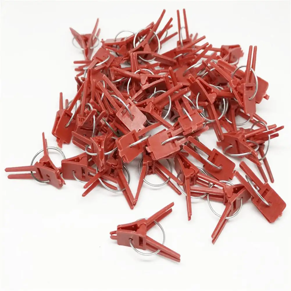 50 PCS Plastic Plant Clips Supports Connects Reusable Protection For Vegetable Cucumber Eggplant Watermelon Vine Seed Grafting