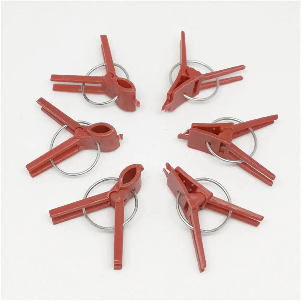 50 PCS Plastic Plant Clips Supports Connects Reusable Protection For Vegetable Cucumber Eggplant Watermelon Vine Seed Grafting