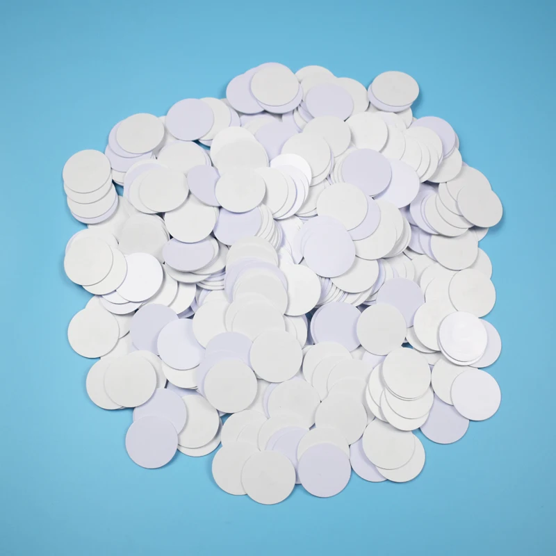 50Pcs/Lot NFC 215 13.56Mhz Stickers Adhesive Coin Cards Tags Labels Diameter 25mm for TagMo