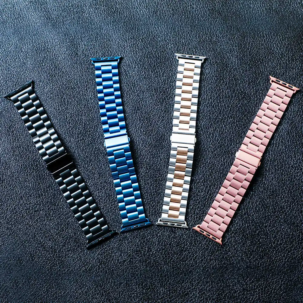 Stainless Steel Strap for Apple Watch Band 44mm 40mm 42mm Accessories Metal Bracelet iWatch Series 12 11 3 4 5 6 SE 7 41mm 45mm