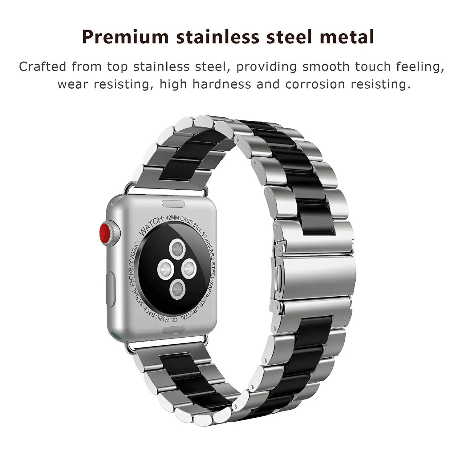 Stainless Steel Strap for Apple Watch Band 44mm 40mm 42mm Accessories Metal Bracelet iWatch Series 12 11 3 4 5 6 SE 7 41mm 45mm