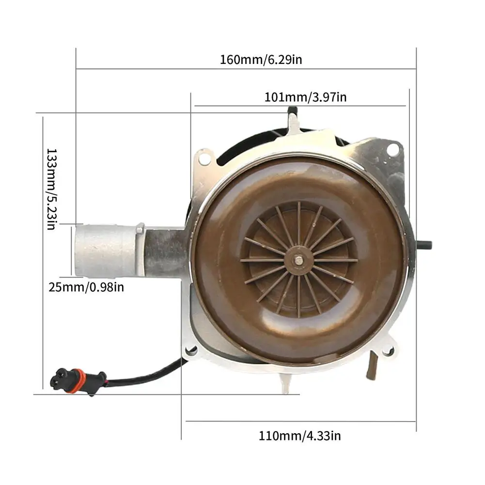 Blower Motor Assembly Fit Eberspacher Airtronic D4 12V 24V 2-5KW Car Parking Heater 4KW Combustion Air Fan