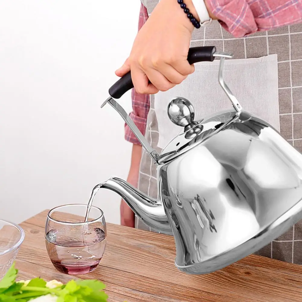 2L Whistling Kettle For Gas Stove Induction Cooker Stainless Steel Whistling Kettle Tea Kettle Water Bottle Coffee Tea Pot