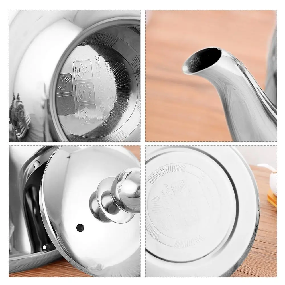 2L Whistling Kettle For Gas Stove Induction Cooker Stainless Steel Whistling Kettle Tea Kettle Water Bottle Coffee Tea Pot