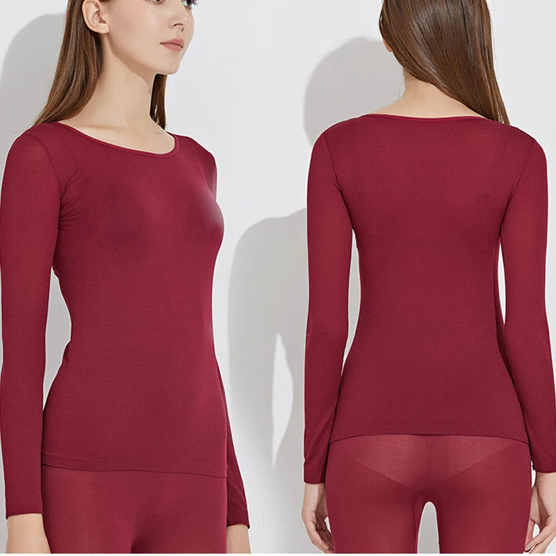 Lightweight Women Thermal Underwear,Women Ski Suit Ultra-thin constant temperature of 37 degrees Celsius Thermal Underwear