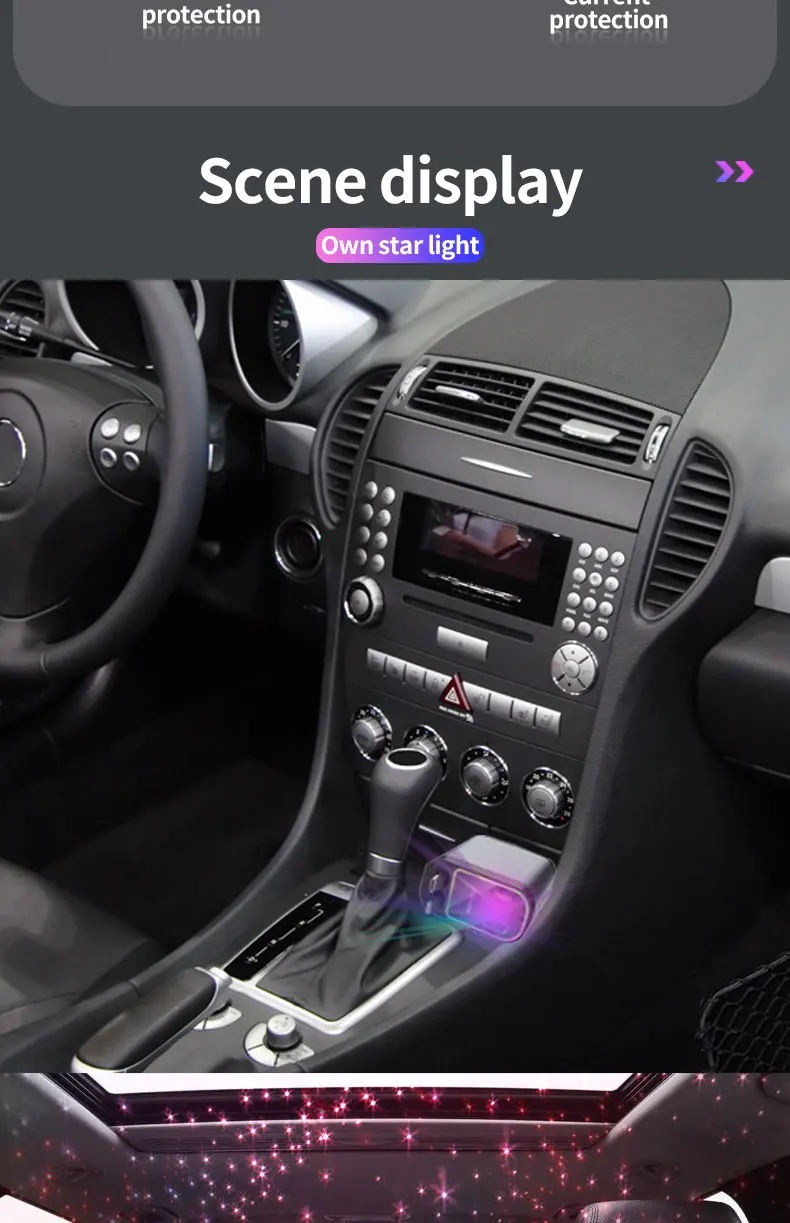 Super Fast Car Phone Charger 66W Car Phone Charger with Retractable Cables USB and Type-C Port 4 IN 1 Retractable Car Charger B1