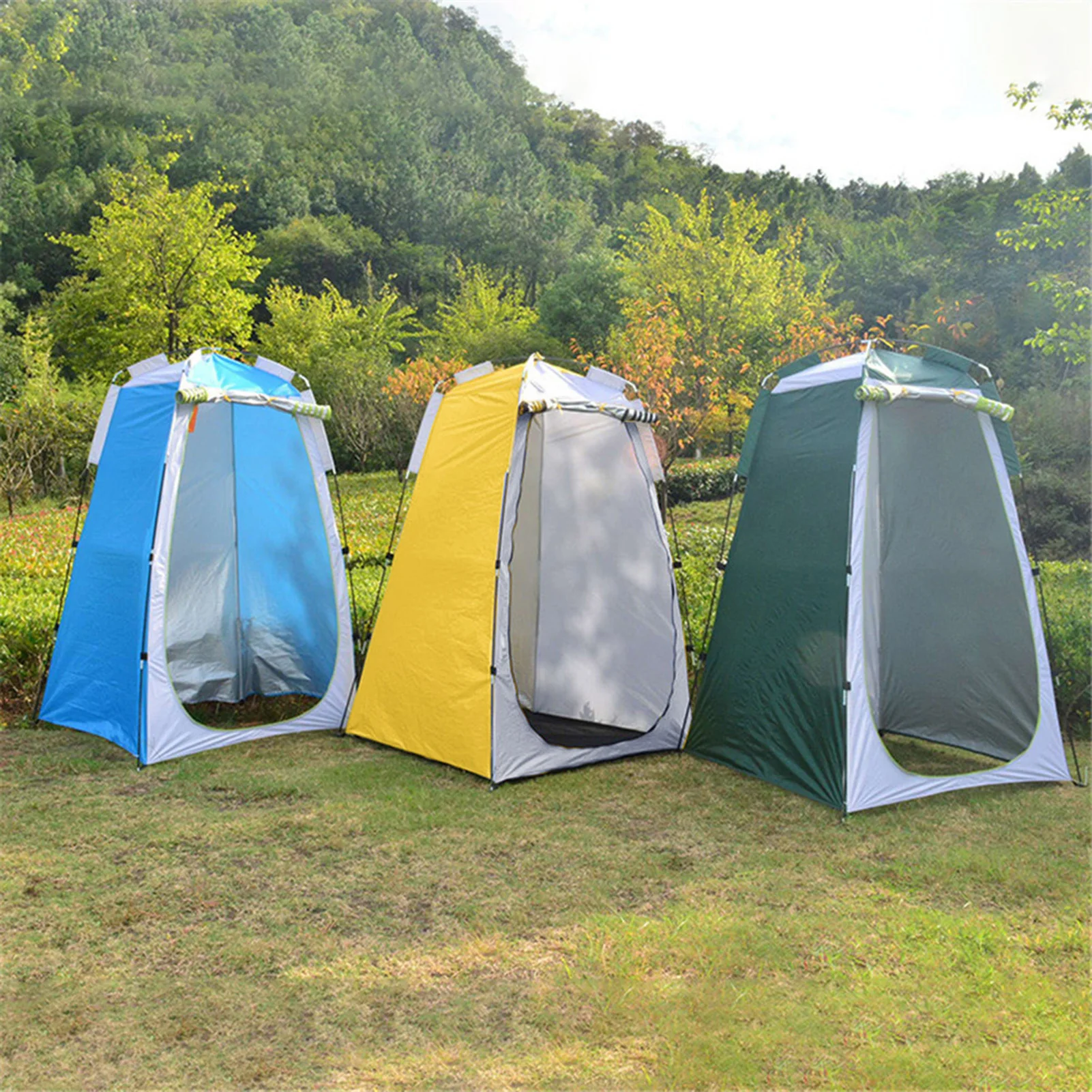 Portable Privacy Shower Toilet Tent Camping Automatic Pop Up Tent UV Function For Outdoor Camping Hiking Dressing Photography