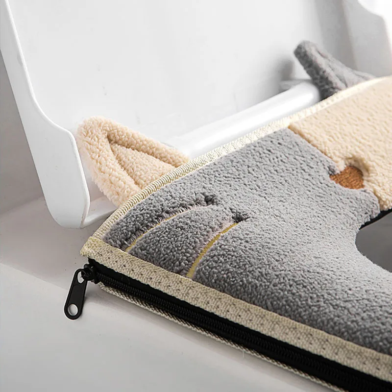 1pc Universal Toilet Seat Thickened Mat Soft Warm Washable for Home Decor Closestool Mat Seat Case Coral Toilet Lid Accessories
