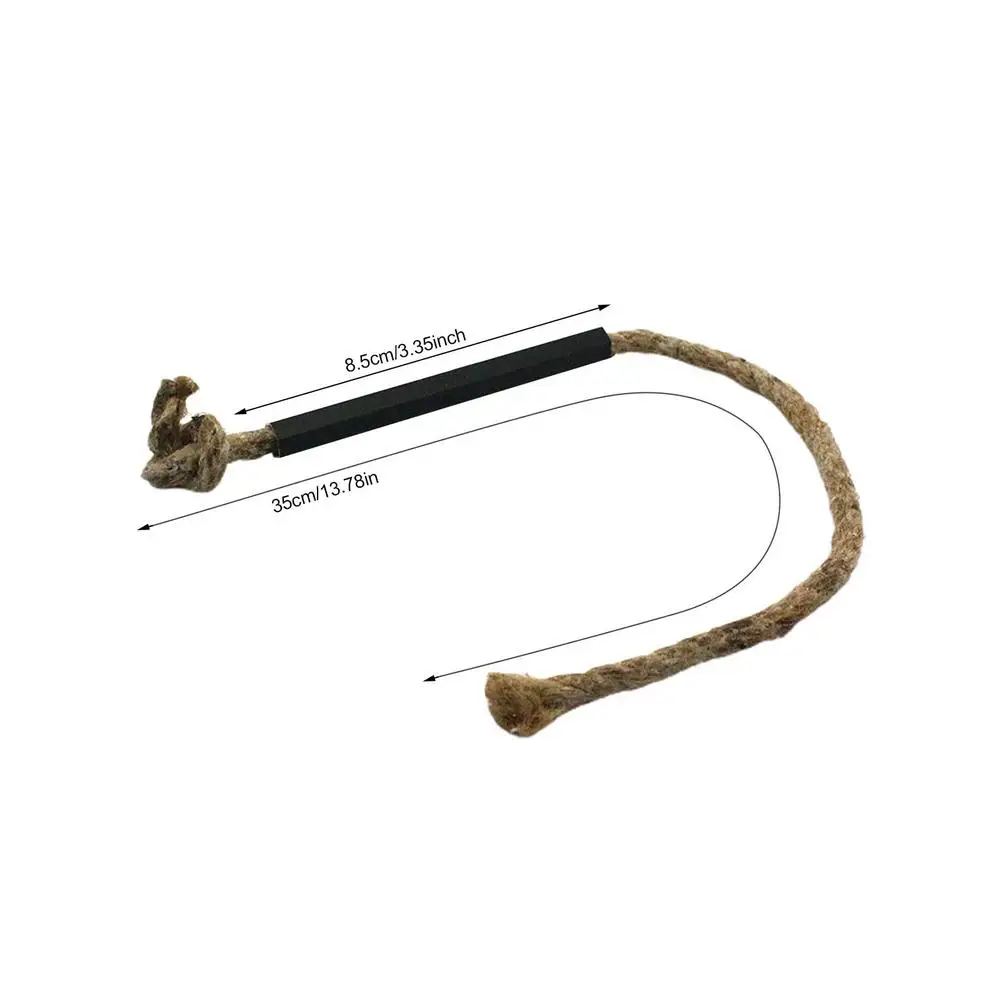 Tinder Cord With Aluminum Bellows Waterproof Wax Wick Portable Wick Hemp Cord For Outdoor Survival