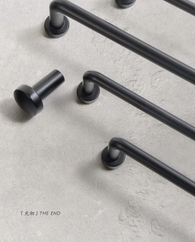 Goo-Ki Modern Black Silver Bronze Handles Cabinet Pulls Kitchen Door Handles Drawer Knobs Cupboard Handle for Furniture Hardware