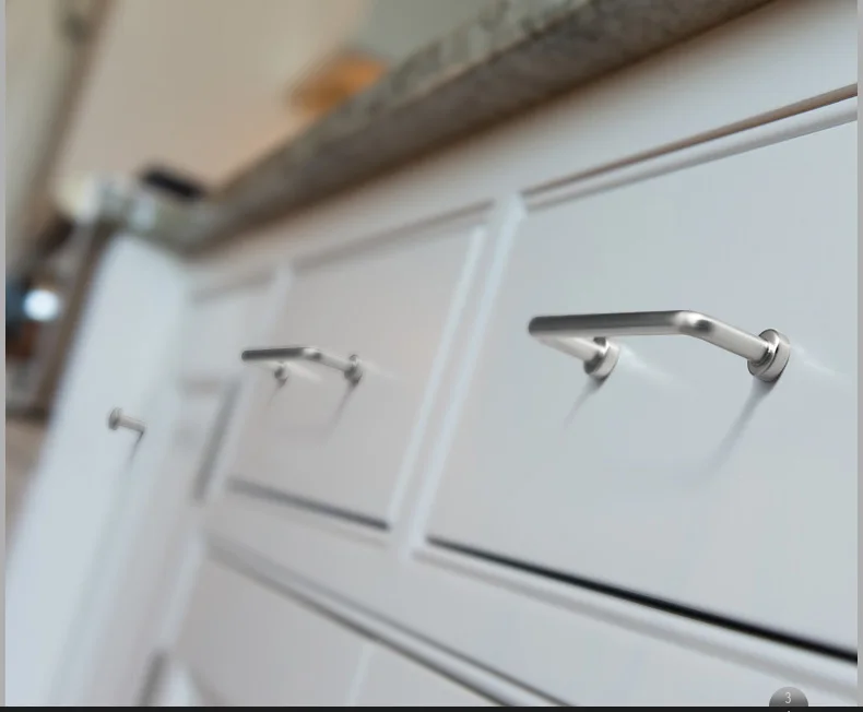Goo-Ki Modern Black Silver Bronze Handles Cabinet Pulls Kitchen Door Handles Drawer Knobs Cupboard Handle for Furniture Hardware