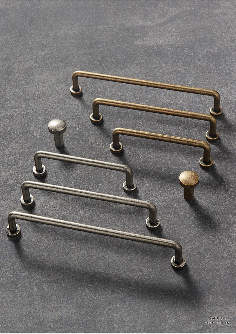 Goo-Ki Modern Black Silver Bronze Handles Cabinet Pulls Kitchen Door Handles Drawer Knobs Cupboard Handle for Furniture Hardware