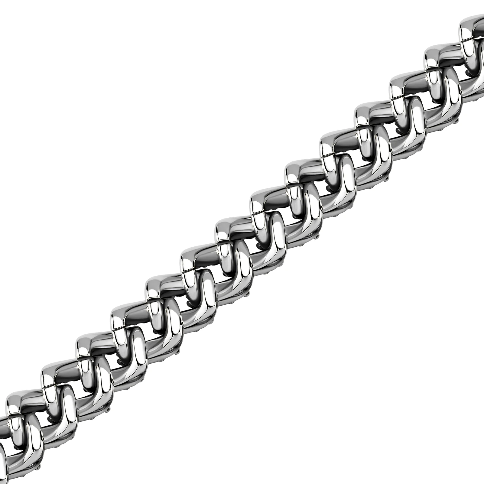 JINAO NEW 8mm Ice Cravejado Cubic Zircon Miami Charm Diamond Shaped Cuban Chain Iced Necklace Men and Women Jewelry For Gift