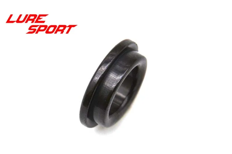 LureSport 12pcs 18pcs size 6-20 Thickening Alconite Ring Ceramic Black Guide Ring Rod Building component Repair DIY Accessory