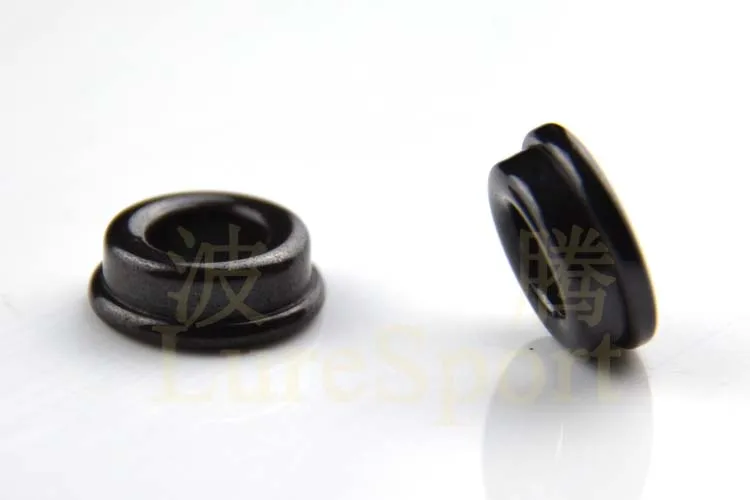 LureSport 12pcs 18pcs size 6-20 Thickening Alconite Ring Ceramic Black Guide Ring Rod Building component Repair DIY Accessory