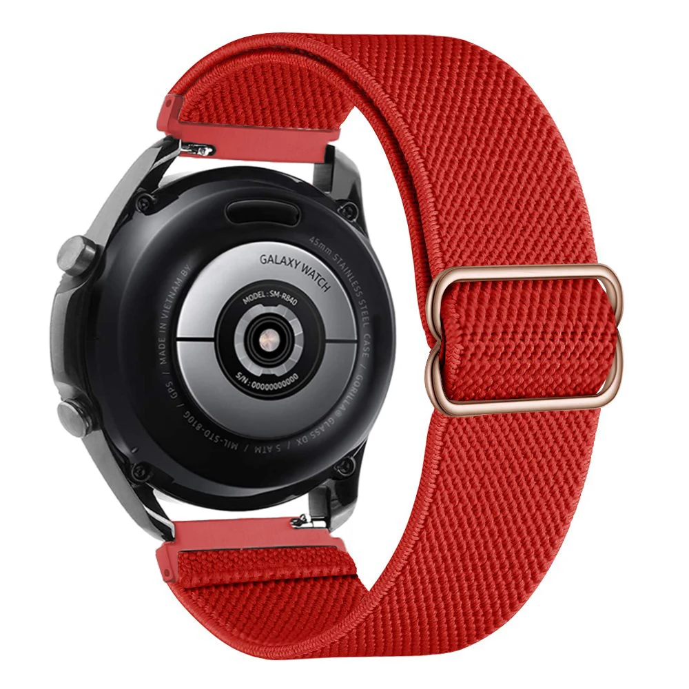 20mm 22mm Nylon band For Samsung Galaxy watch 4 5 44mm 40mm 45mm Active 2/Gear S3 bracelet correa Huawei watch GT/2E/Pro 3 strap