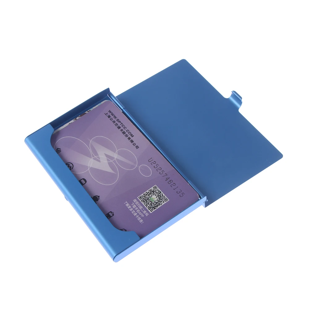 Creative Business Card Case Stainless Steel Aluminum Metal Box Credit ID Wallet Card Holder 1PCS