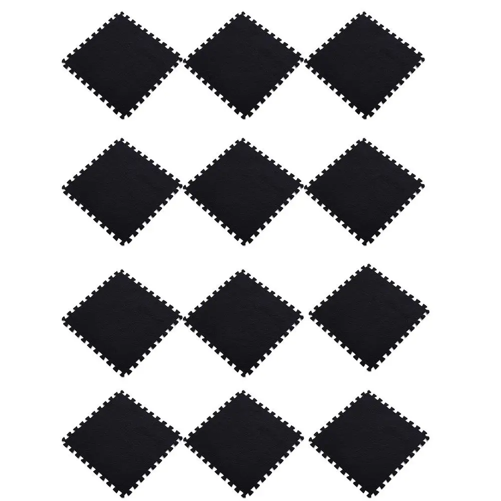 12PCS Gym Floor Mat EVA foam Stitching Mat Interlocking Floor Tiles Ultra-thick Splicing Floor Mat for Yoga Fitness Rugs Floor