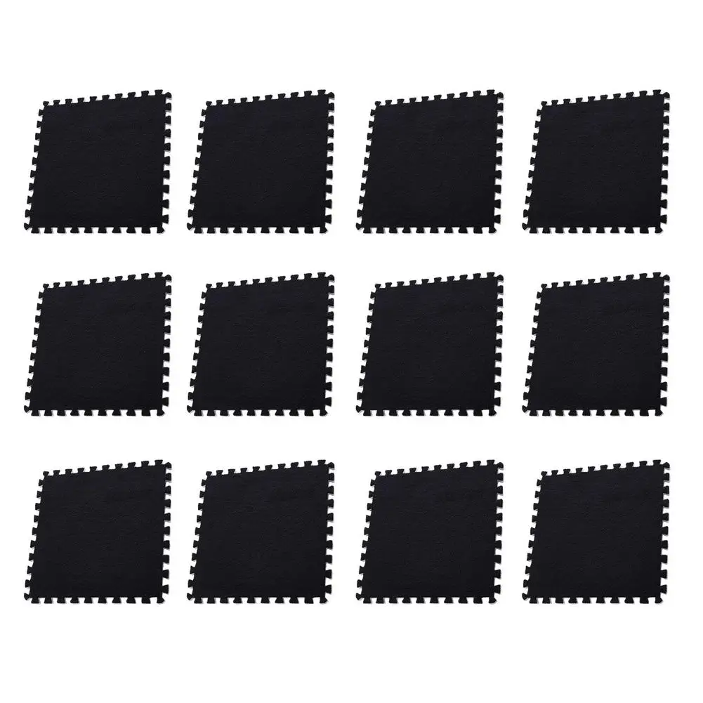 12PCS Gym Floor Mat EVA foam Stitching Mat Interlocking Floor Tiles Ultra-thick Splicing Floor Mat for Yoga Fitness Rugs Floor
