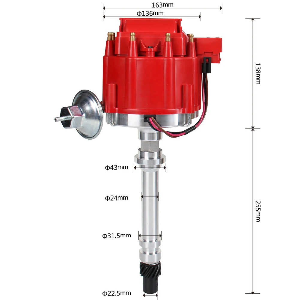 New HEI Distributor ELECTRIC Fit for CHEVROLET 305 350 400 C.I 8 CYL for BUICK GMC FOR CHEVY 228 350