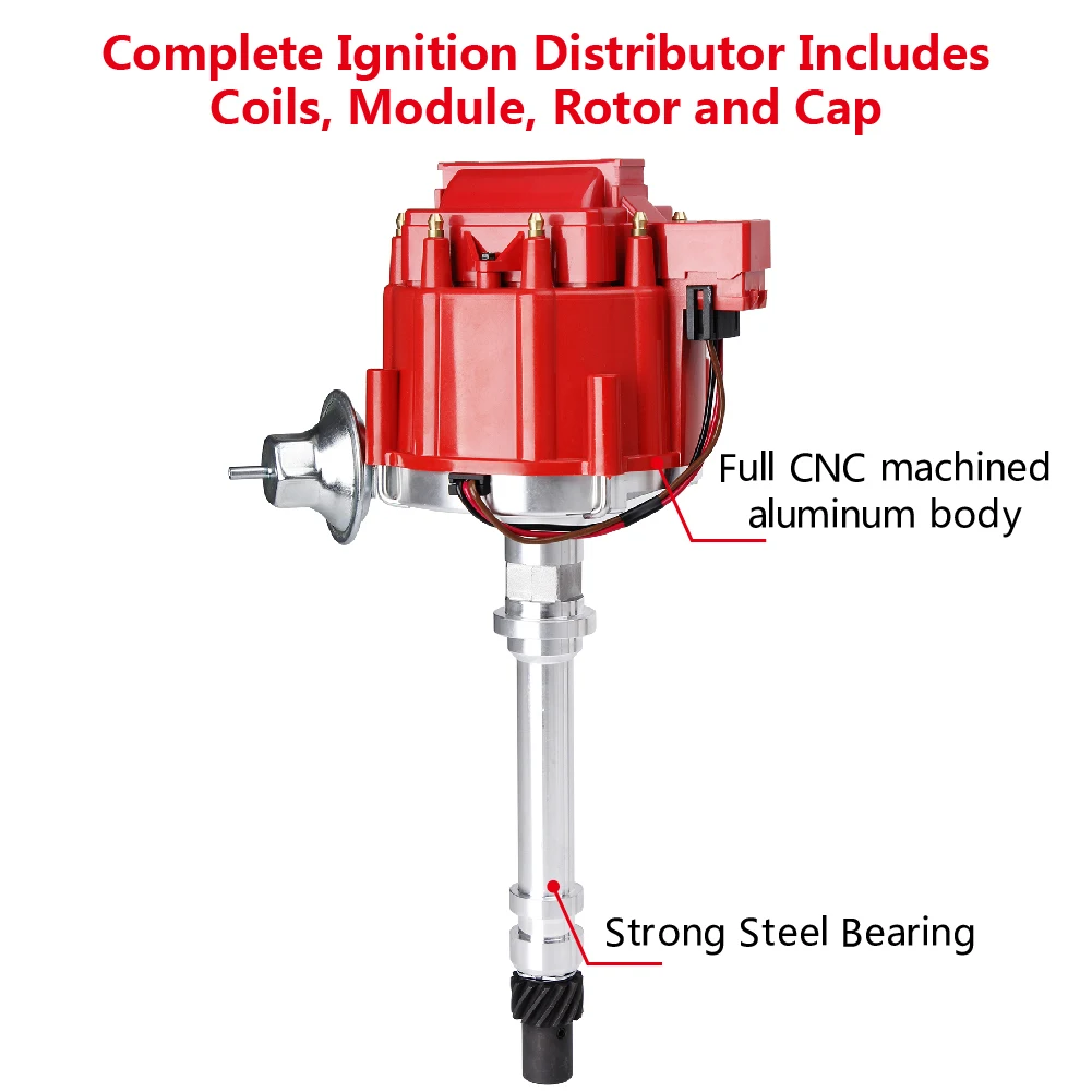 New HEI Distributor ELECTRIC Fit for CHEVROLET 305 350 400 C.I 8 CYL for BUICK GMC FOR CHEVY 228 350