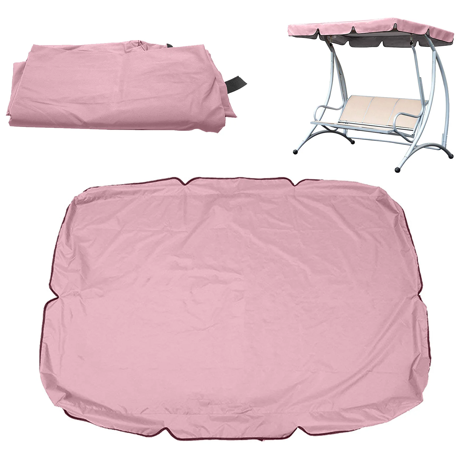 Garden Swing Canopy Top Cover Waterproof Outdoor Swing Chair Hammock Canopy Roof Canopy Replacement Swing Chair Sun-shading