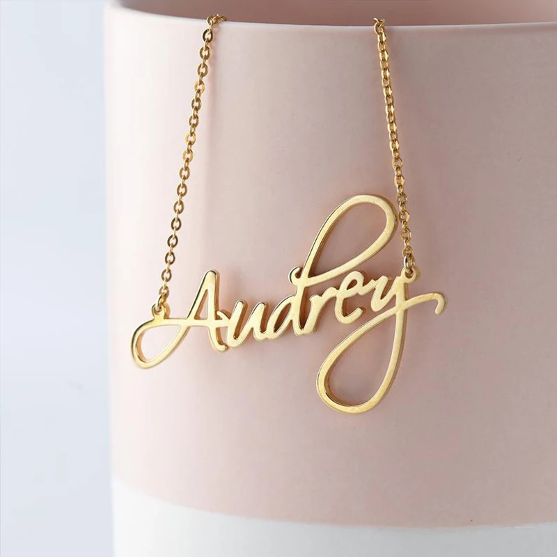 Name Neckalce Dainty Personalized Jewelry Custom Children Name Neckalce for Mom Tween Girl Christmas Gift