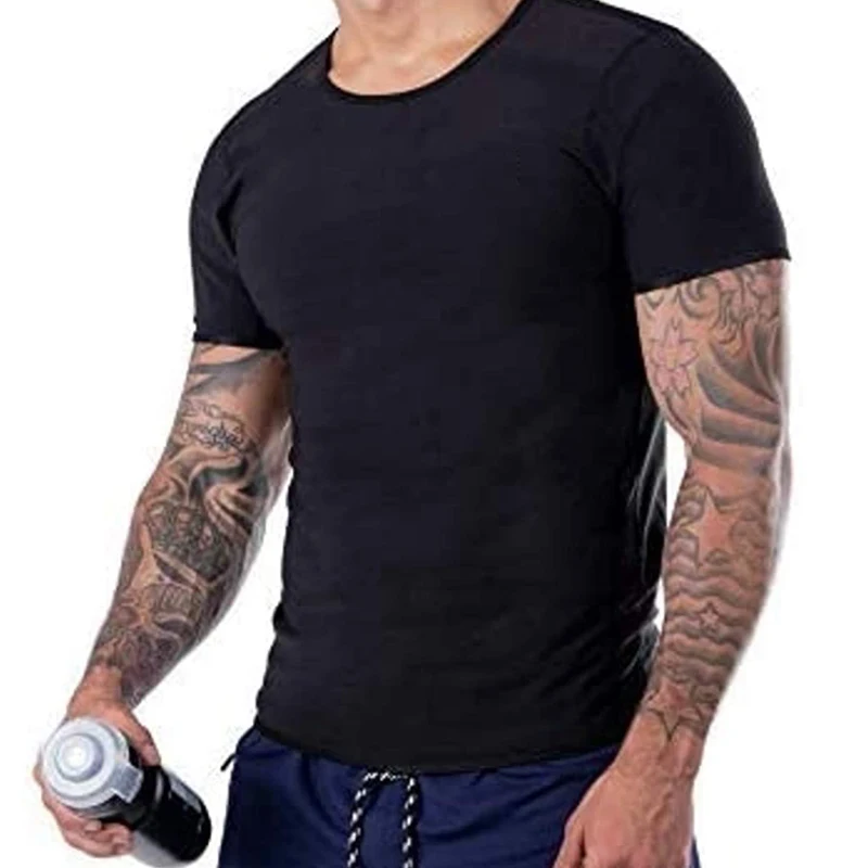Men Sauna Suit Heat Trapping Shapewear Sweat Body Shaper Vest Slimmer Saunasuits Compression Thermal Top Fitness Workout Shirt