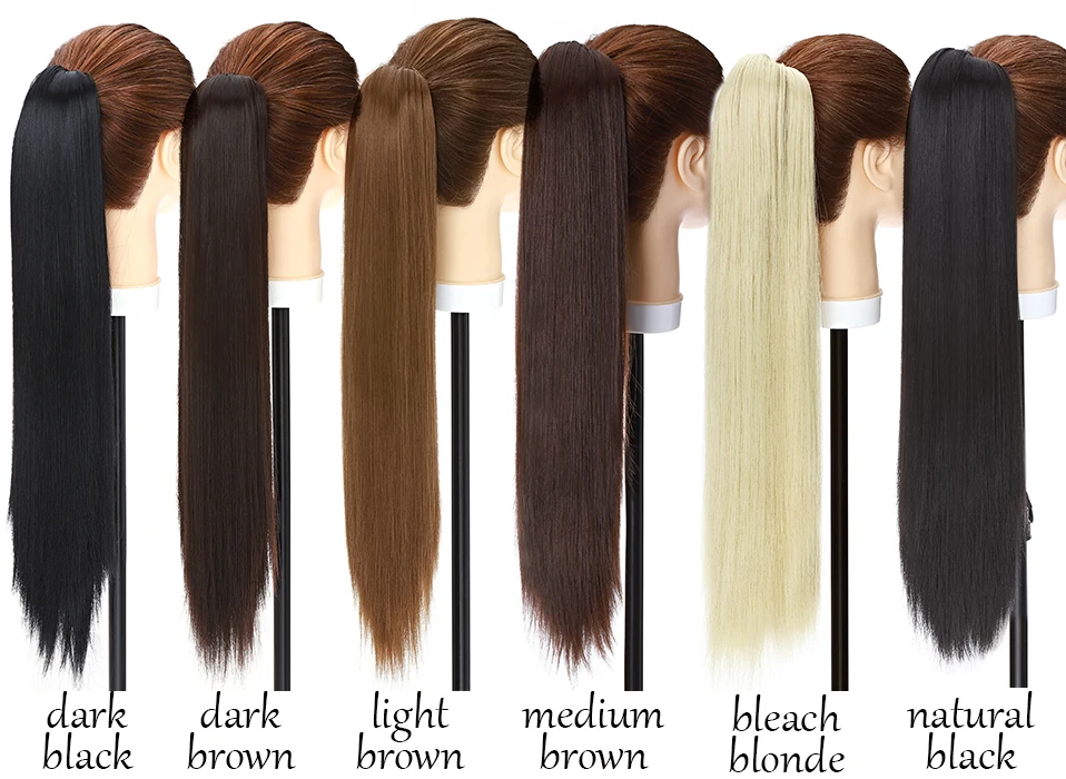 S-noilite Synthetic Long Wavy Fake Ponytail Extension Hair Three Types Claw On Ponytail Hair Extensions Women Ponytail Hairpiece
