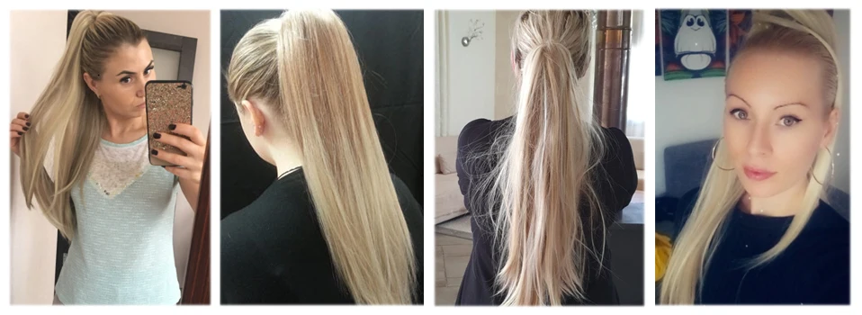 S-noilite Synthetic Long Wavy Fake Ponytail Extension Hair Three Types Claw On Ponytail Hair Extensions Women Ponytail Hairpiece