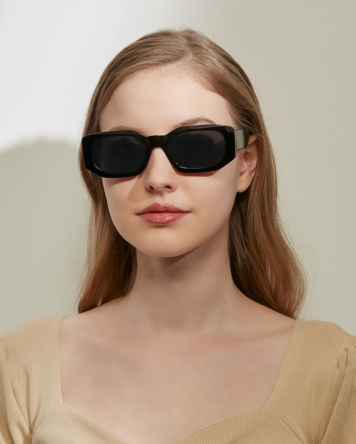 SORVINO Fashion Rectangular Sunglasses Woman Brand Designer Blue Orange Irregular Vintage Sun Glasses Female Retro Shades UV400