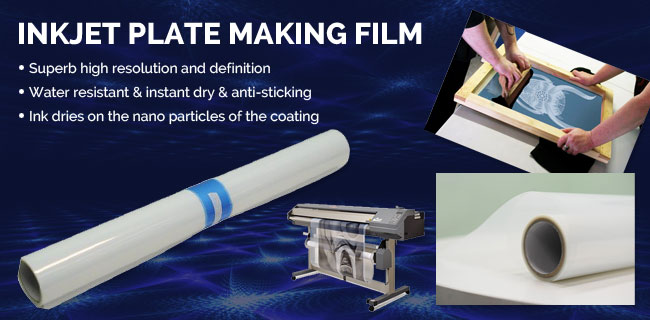 17"×100FT Waterproof Inkjet Milky Transparency Film for Silk Screen Printing 1 Roll