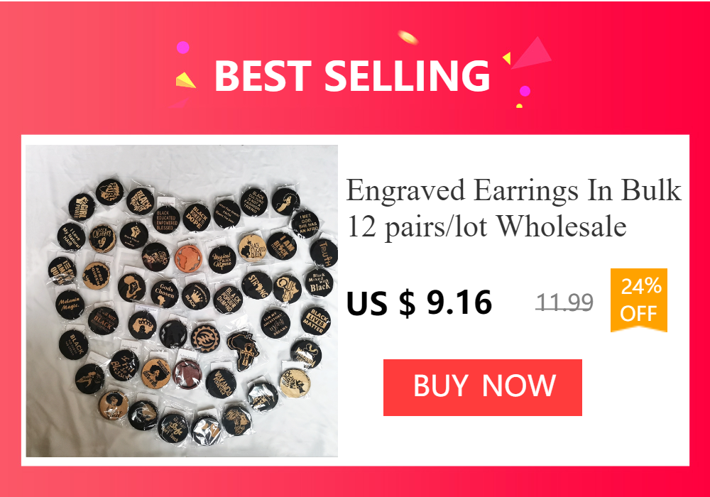 SOMESOOR Dark Brown Geometric Engraved African Wooden Drop Earrings Afrocentric Ethnic Bohemian Dangle Jewelry For Women Gifts