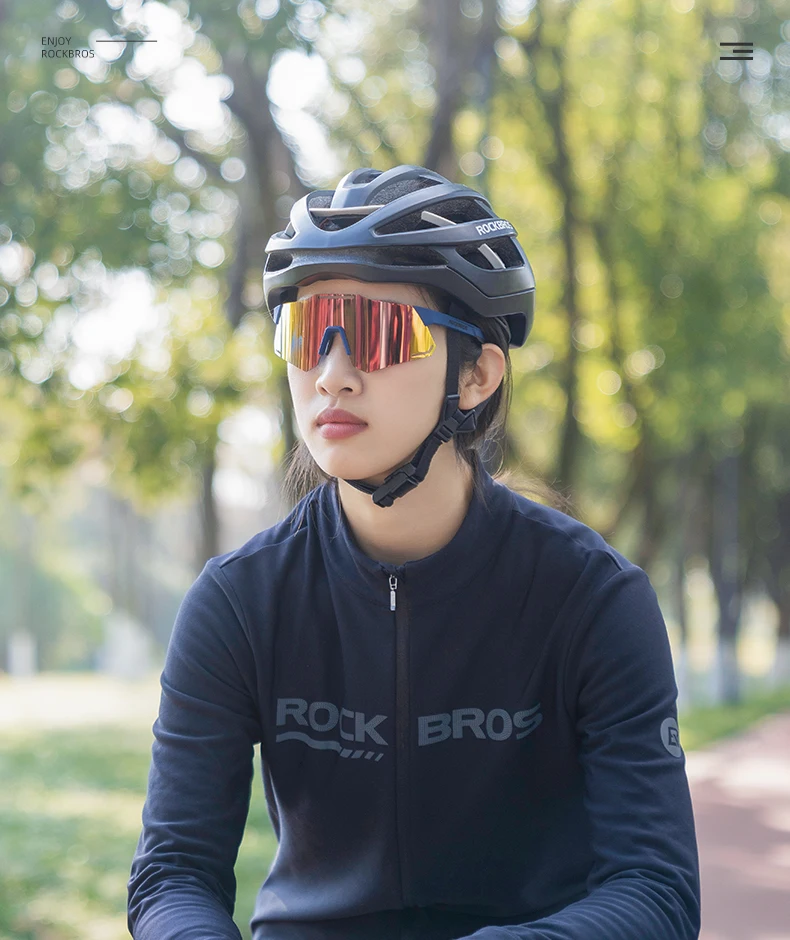 ROCKBROS Bicycle Glasses Polarized Photochromic Ultra-light Sunglasses Portable Comfortable Road Bike Eyewear Cycling Equipment