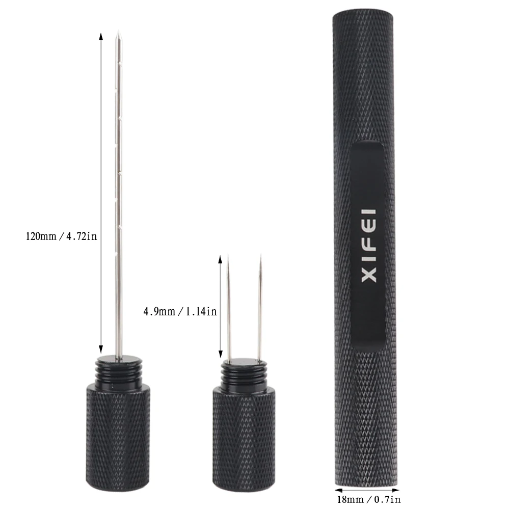XIFEI 2 in 1 Cigar Draw Enhancer Needle Tool Cigar Punch & Holder Cigars Drill Accessories Gift For Men
