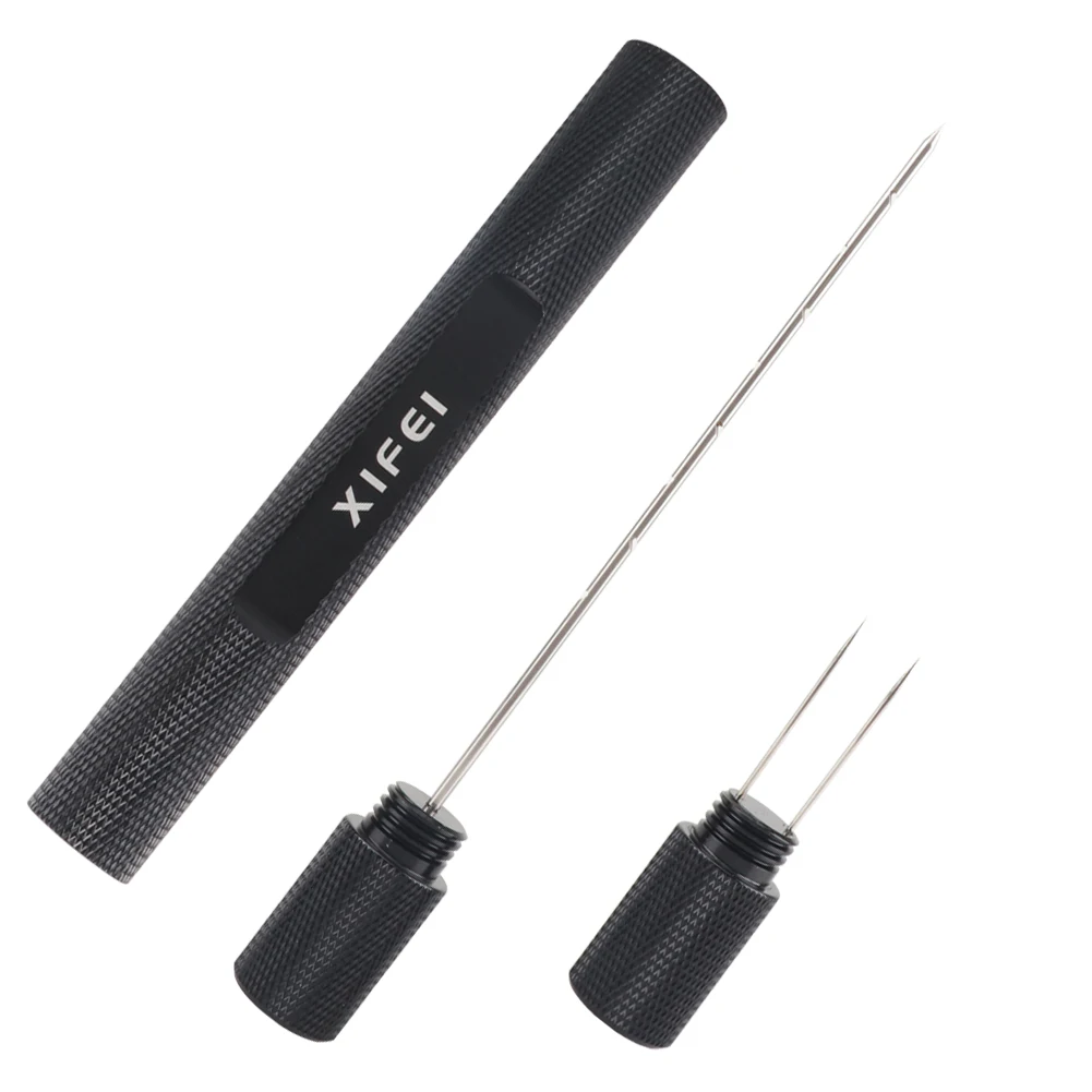 XIFEI 2 in 1 Cigar Draw Enhancer Needle Tool Cigar Punch & Holder Cigars Drill Accessories Gift For Men