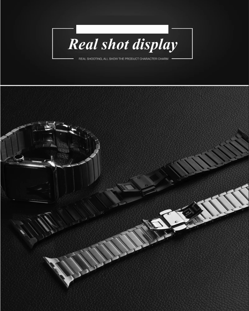 Stainless Steel strap for Apple Watch band 44mm 40mm 45mm 41mm 49mm 42mm 38mm Metal Bracelet iWatch series 7 se 6 3 4 5 Ultra 8