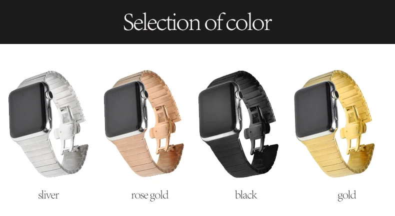 Stainless Steel strap for Apple Watch band 44mm 40mm 45mm 41mm 49mm 42mm 38mm Metal Bracelet iWatch series 7 se 6 3 4 5 Ultra 8