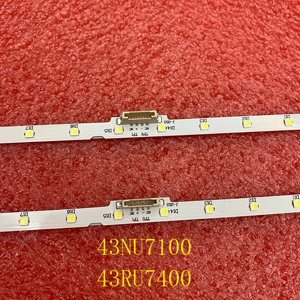 LED Strip(2)For Samsung UE43NU7190U UE43RU7179U UE43NU7092 UE43NU7090 UE43NU7170 UE43RU7100 UE43NU7120U UE43RU7120 UE43NU7199U