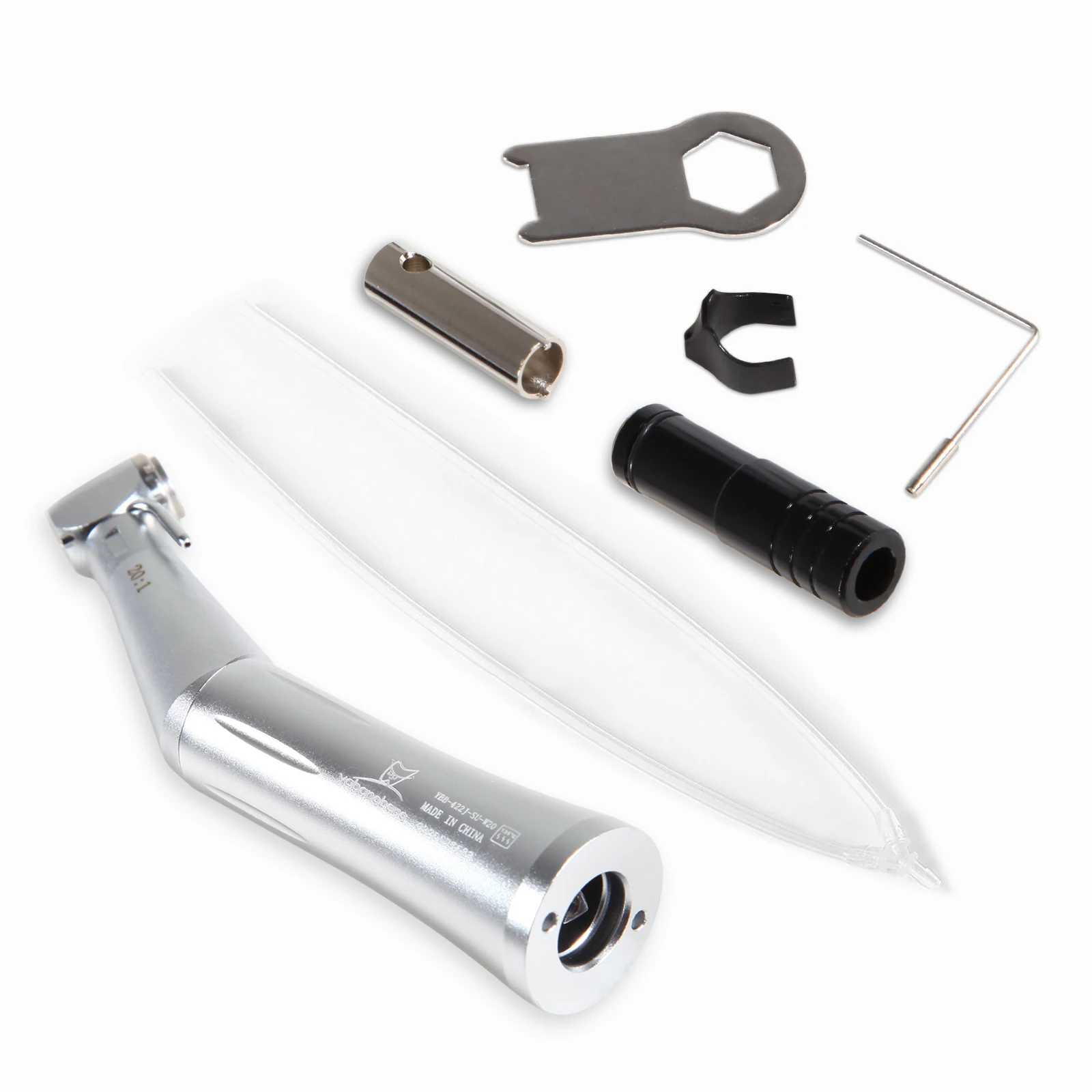 SALE! For NSK Style Dental Implant 20:1 Contra Angle Handpiece External Nozzle Double Water Push Button 2 Water Sprays Teeth