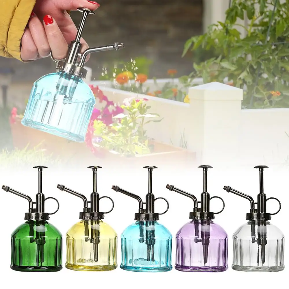 Brass Watering Can Spray Bottle Vintage Water Cans Succulent Plants Golden Gardening Spraying Bottle Watering Pot Garden Tool