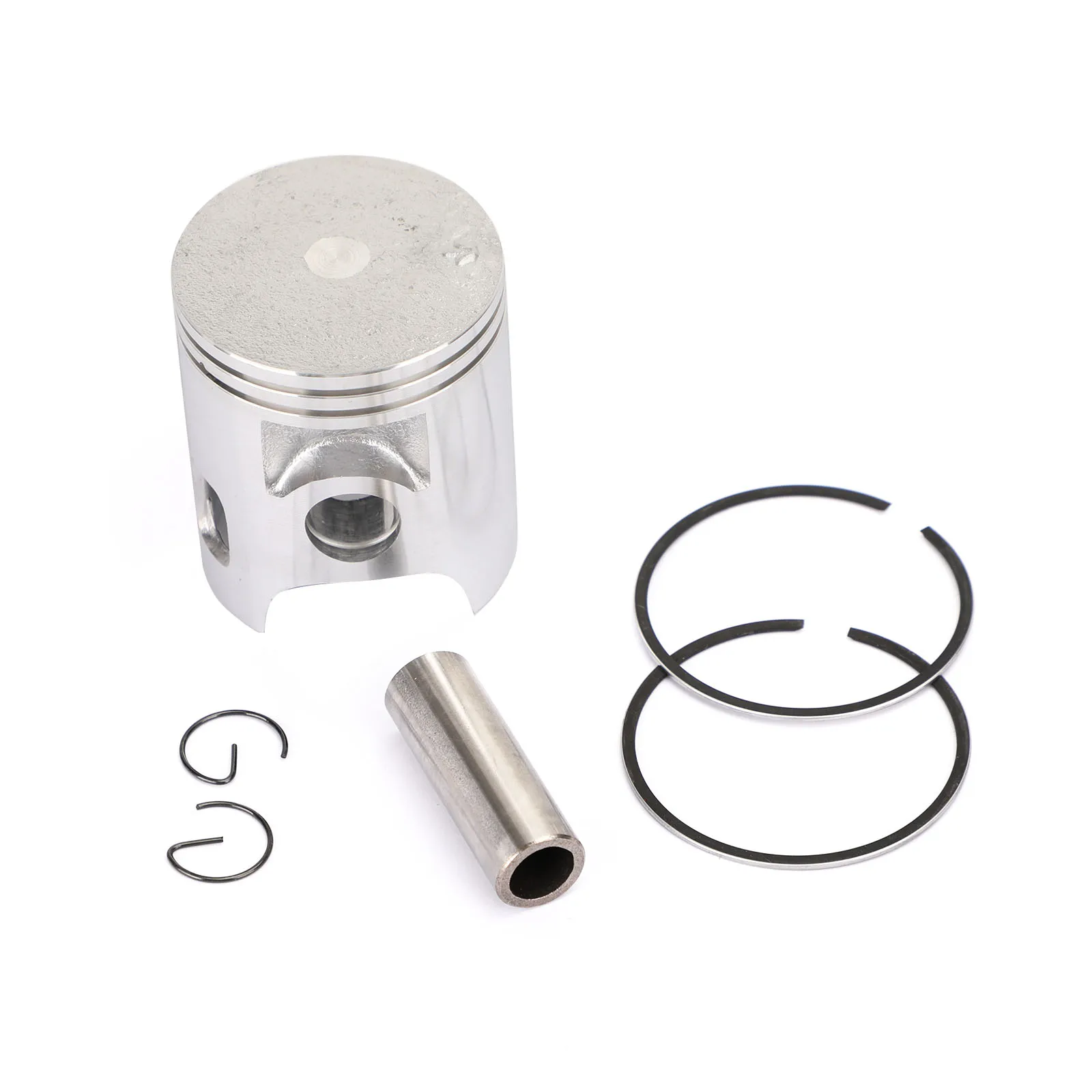 Areyourshop Piston Kit Bore STD / 0.25MM / 0.50MM Fit for Yamaha DT125 78-81 DT125MX 86-91 56mm / 56.25mm / 56.50mm Bore Size
