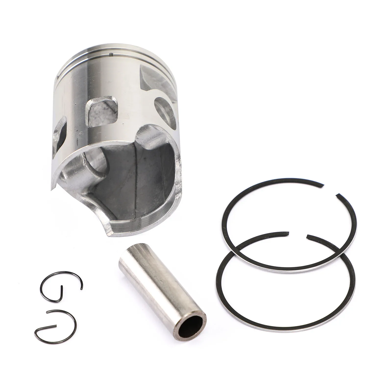 Areyourshop Piston Kit Bore STD / 0.25MM / 0.50MM Fit for Yamaha DT125 78-81 DT125MX 86-91 56mm / 56.25mm / 56.50mm Bore Size