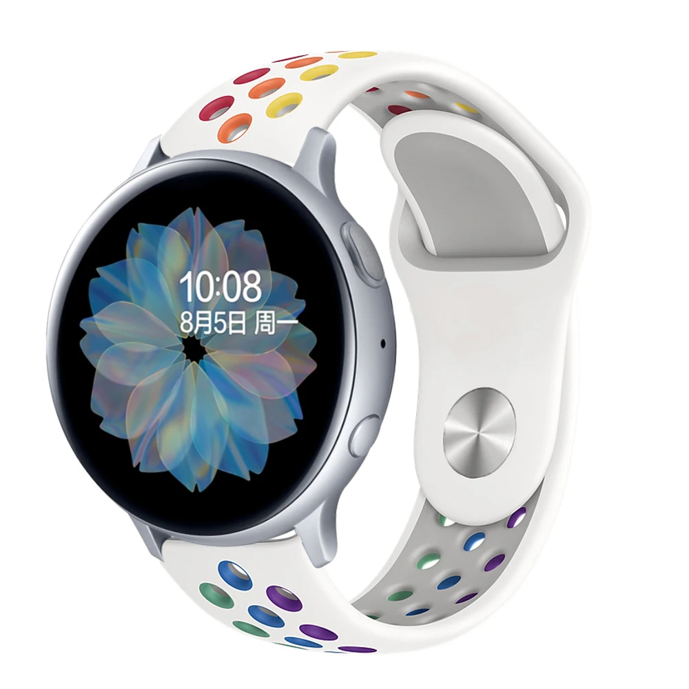 20/22mm band for Samsung Galaxy watch 4 6 classic/5/46mm/42mm/Active 2/3 Gear S3 Silicone bracelet Huawei watch GT/2/3/Pro strap