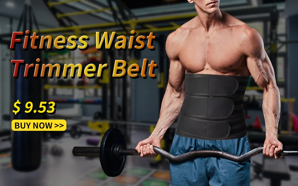 Men Waist Trainer Slimming Body Shaper Fitness Belt Weight Loss Fat Burning Sport Girdle Sweat Trimmer Workout Cincher Shapewear